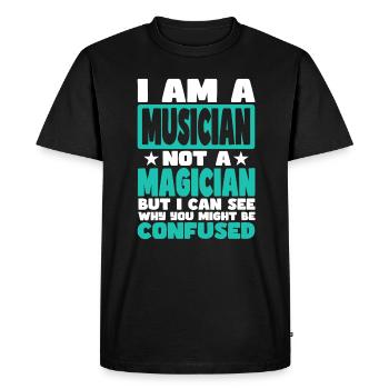 Musicien - T-shirt Premium bio Homme - noir - Devant - Nico (187cm)