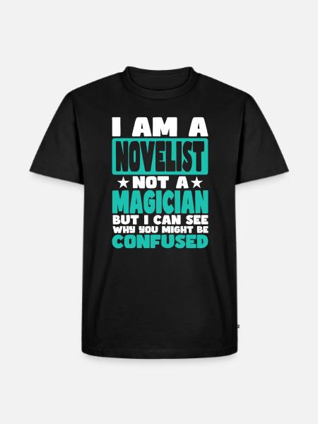 Novelist - Men's Premium Organic T-Shirt - black