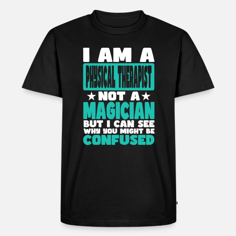 Physiotherapeut - Männer Premium Bio T-Shirt - Schwarz
