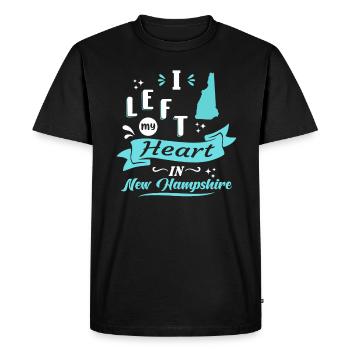 Souvenir de l’amour du New Hampshire - T-shirt Premium bio Homme - noir - Devant - Nico (187cm)