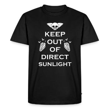 Tenir à l’abri de la lumière directe du soleil Vampire - T-shirt Premium bio Homme - noir - Devant - Nico (187cm)