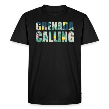 Grenade Calling Tropical Vibes - T-shirt Premium bio Homme - noir - Devant - Nico (187cm)