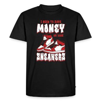 Sneaker Collector - Men's Premium Organic T-Shirt - black - Front - Nico (187cm)