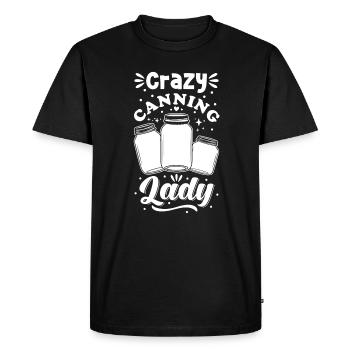 Crazy Canning Lady Preservation Preserving Canning - Men's Premium Organic T-Shirt - black - Front - Nico (187cm)