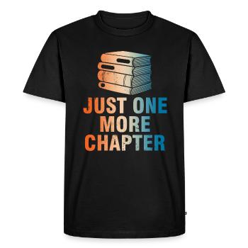 Juste un chapitre de plus pour les rats de bibliothèque - T-shirt Premium bio Homme - noir - Devant - Nico (187cm)
