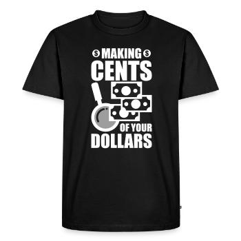 Get more out of your dollars - Men's Premium Organic T-Shirt - black - Front - Nico (187cm)