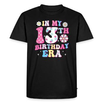 Welcome to the 13th Birthday Age - Men's Premium Organic T-Shirt - black - Front - Nico (187cm)