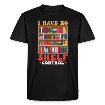 Je n’ai pas de ventilateurs de livre de contrôle d’étagère - T-shirt Premium bio Homme - noir - Devant - Nico (187cm)