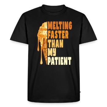 Melt faster than my patience - Men's Premium Organic T-Shirt - black - Front - Nico (187cm)