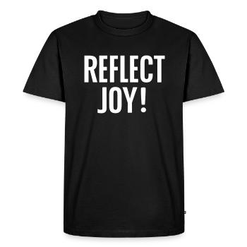 Reflect Joy - Show Your Joy - Men's Premium Organic T-Shirt - black - Front - Nico (187cm)