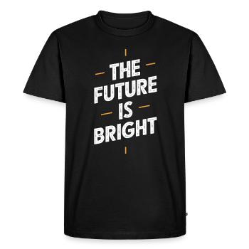 L’avenir est un motif lumineux - T-shirt Premium bio Homme - noir - Devant - Nico (187cm)