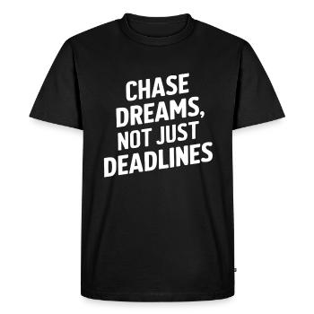Chase Dreams Pas seulement des délais - T-shirt Premium bio Homme - noir - Devant - Nico (187cm)