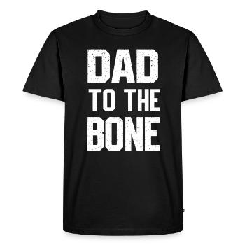Dad To The Bone Rocking Style - Men's Premium Organic T-Shirt - black - Front - Nico (187cm)