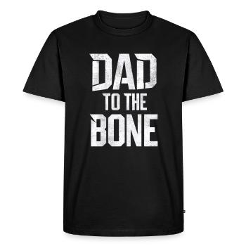 Papa jusqu’à l’os Style unique - T-shirt Premium bio Homme - noir - Devant - Nico (187cm)