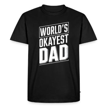 Le style unique du papa le plus correct du monde - T-shirt Premium bio Homme - noir - Devant - Nico (187cm)