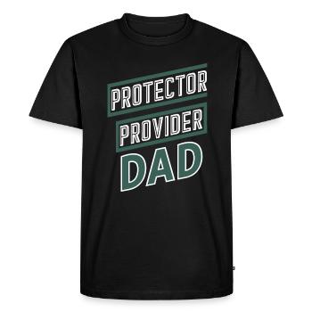 Protecteur Fournisseur Papa Fier Papa - T-shirt Premium bio Homme - noir - Devant - Nico (187cm)