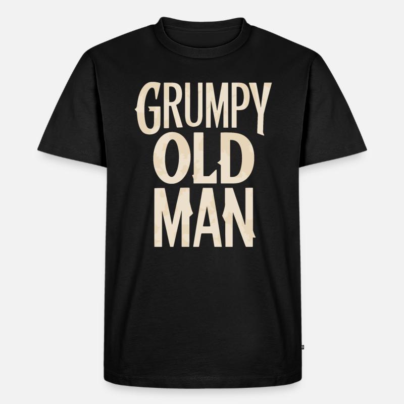 Grumpy Old Man Unverwechselbarer Stil - Männer Premium Bio T-Shirt - Schwarz