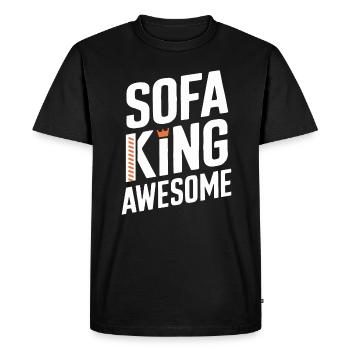 Canapé King Graphismes impressionnants - T-shirt Premium bio Homme - noir - Devant - Nico (187cm)