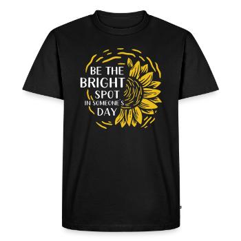 Be the shining point in the lives of others - Men's Premium Organic T-Shirt - black - Front - Nico (187cm)