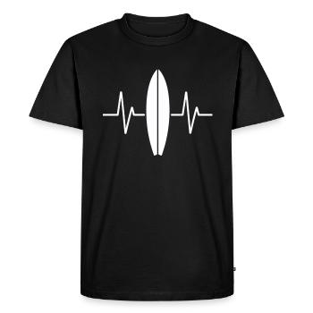 Planche de surf Heartbeat Surf Surf - T-shirt Premium bio Homme - noir - Devant - Nico (187cm)