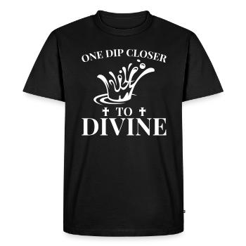 An immersion closer to the divine baptized - Men's Premium Organic T-Shirt - black - Front - Nico (187cm)