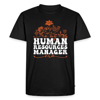 In My Human Resources Manager Era - Men's Premium Organic T-Shirt - black - Front - Nico (187cm)