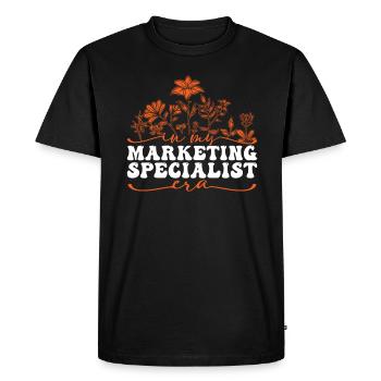 À l’ère de mes spécialistes du marketing - T-shirt Premium bio Homme - noir - Devant - Nico (187cm)