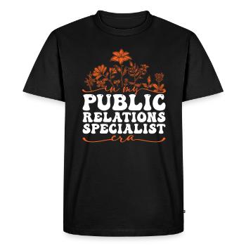 À l’époque où j’étais spécialiste des relations publiques - T-shirt Premium bio Homme - noir - Devant - Nico (187cm)