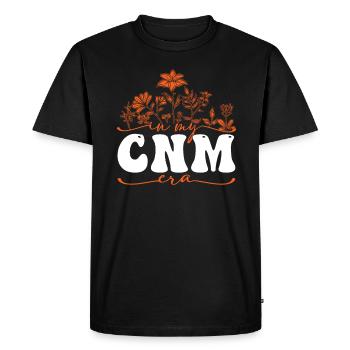 Dans mon illustration de fleurs de l’ère CNM - T-shirt Premium bio Homme - noir - Devant - Nico (187cm)