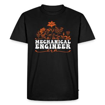 À l’époque de mon ingénieur en mécanique - T-shirt Premium bio Homme - noir - Devant - Nico (187cm)
