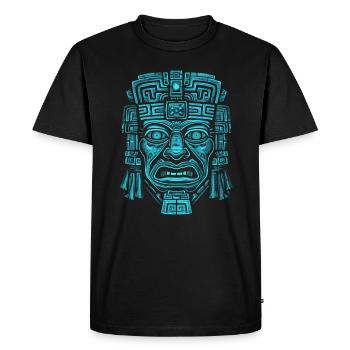 Dieu Maya Mythologie Maya Hunab Ku - T-shirt Premium bio Homme - noir - Devant - Nico (187cm)