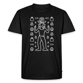 Mayan God Mayan Mythology Ek Chuah - Men's Premium Organic T-Shirt - black - Front - Nico (187cm)