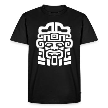 Dieu aztèque Mythologie ancienne Mictlantecuhtli - T-shirt Premium bio Homme - noir - Devant - Nico (187cm)