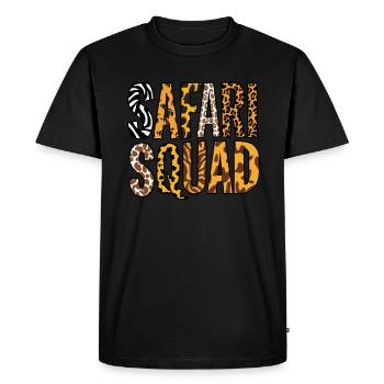 Safari Squad Adventurous Animal Patterns - Men's Premium Organic T-Shirt - black - Front - Nico (187cm)