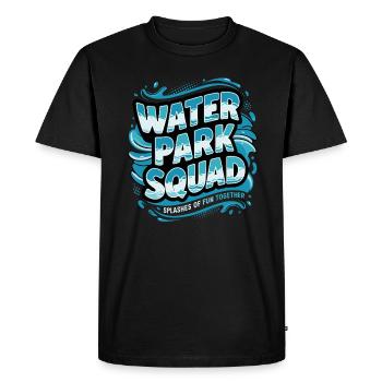 Water Park Squad - Éclaboussures de plaisir ensemble - T-shirt Premium bio Homme - noir - Devant - Nico (187cm)