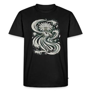 Dieu aztèque mythologie aztèque Chalchiuhtotolin - T-shirt Premium bio Homme - noir - Devant - Nico (187cm)