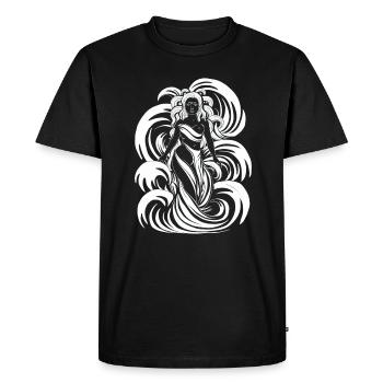 Dieu aztèque mythologie aztèque Chalchiuhtotolin - T-shirt Premium bio Homme - noir - Devant - Nico (187cm)