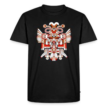 Dieu aztèque mythologie aztèque Chalchiuhtotolin - T-shirt Premium bio Homme - noir - Devant - Nico (187cm)
