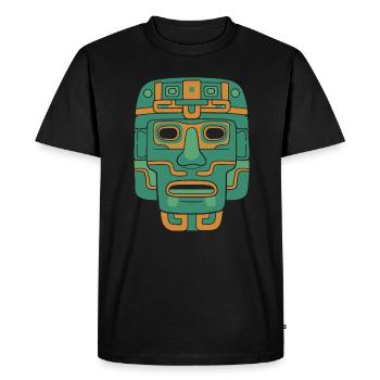 Dieu aztèque Mythologie ancienne Huitzilopochtli - T-shirt Premium bio Homme - noir - Devant - Nico (187cm)