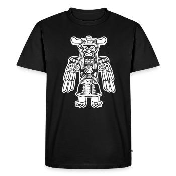Dieu Maya Mythologie Maya Hunab Ku - T-shirt Premium bio Homme - noir - Devant - Nico (187cm)