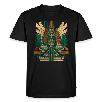Dieu maya mythologie maya Ek Chuah Oeuvre - T-shirt Premium bio Homme - noir - Devant - Nico (187cm)