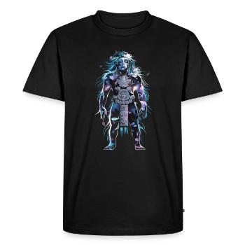 Dieu Maya Mythologie Maya Hunab Ku - T-shirt Premium bio Homme - noir - Devant - Nico (187cm)
