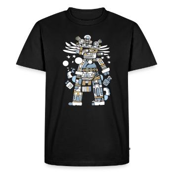 Dieu Maya Mythologie Maya Itzamna - T-shirt Premium bio Homme - noir - Devant - Nico (187cm)