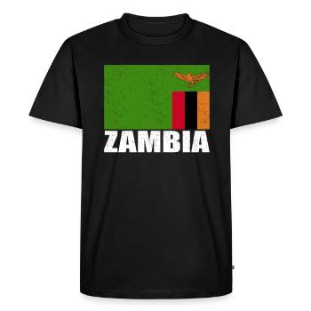 Vanuatu Flag Vintage - Men's Premium Organic T-Shirt - black - Front - Nico (187cm)