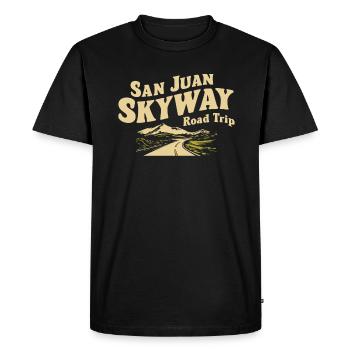 Aventure en voiture sur le Skyway de San Juan - T-shirt Premium bio Homme - noir - Devant - Nico (187cm)