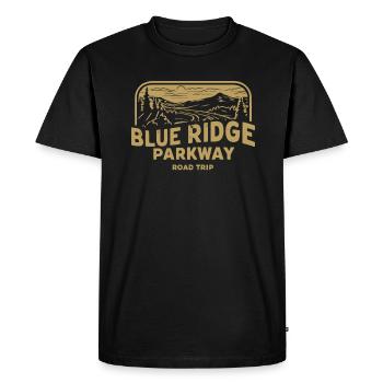 Blue Ridge Parkway Road Trip Adventure - T-shirt Premium bio Homme - noir - Devant - Nico (187cm)