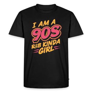 I'm a 90s R&B Girl - Men's Premium Organic T-Shirt - black - Front - Nico (187cm)