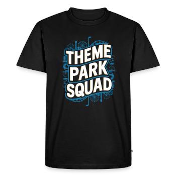 Theme Park Squad Adventure and Fun - Men's Premium Organic T-Shirt - black - Front - Nico (187cm)