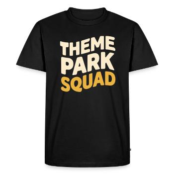 Chemise d’équipe drôle de parc à thème Squad - T-shirt Premium bio Homme - noir - Devant - Nico (187cm)