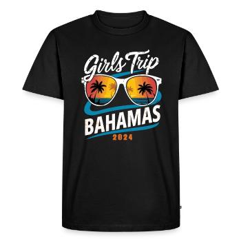 Voyage entre filles Bahamas 2024 - T-shirt Premium bio Homme - noir - Devant - Nico (187cm)